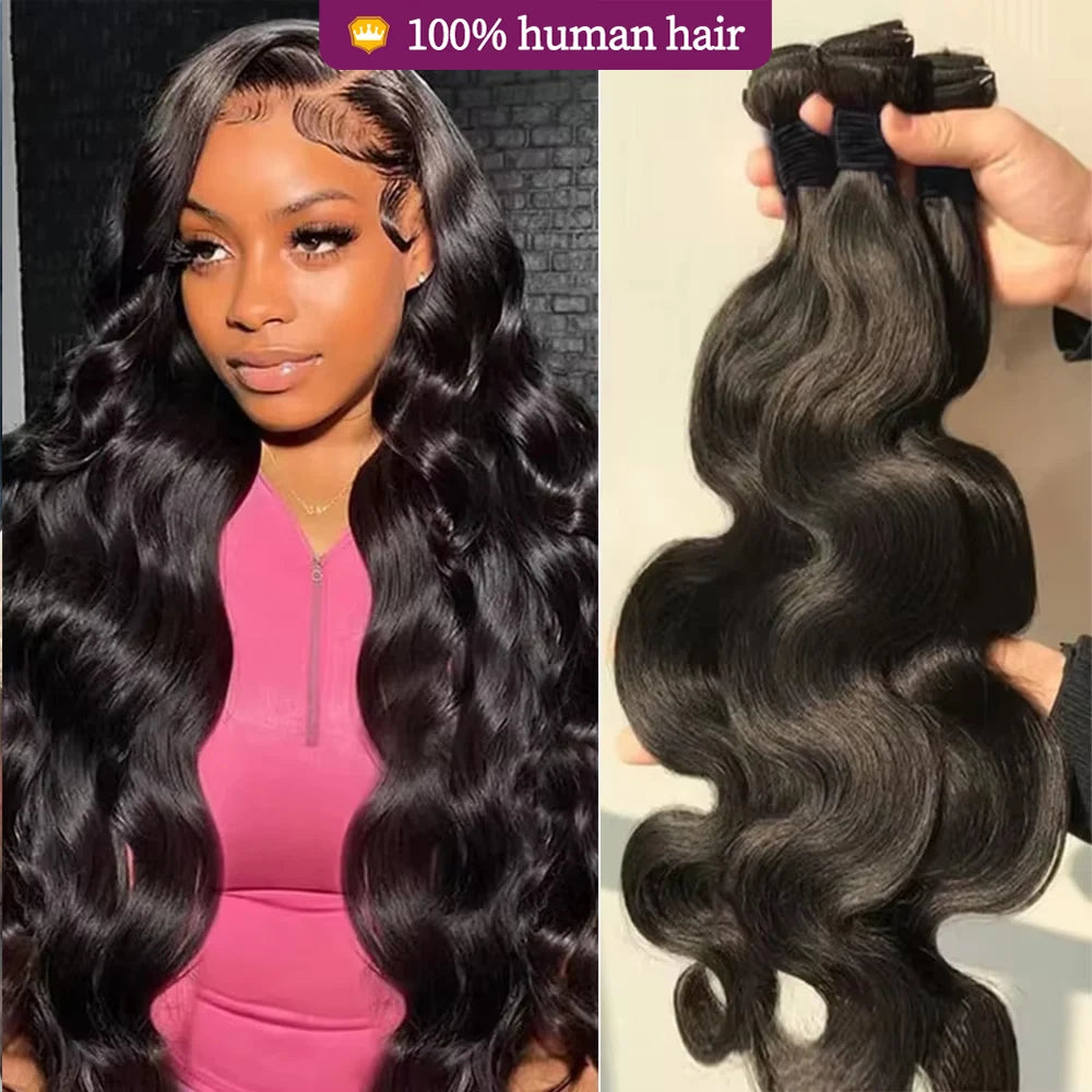 12A Body Wave Bundles Human Hair Bundles 100% Human Hair Weaves 12-32 inch Body Wave Hair Extensions Brazilian Raw Hair Bundles