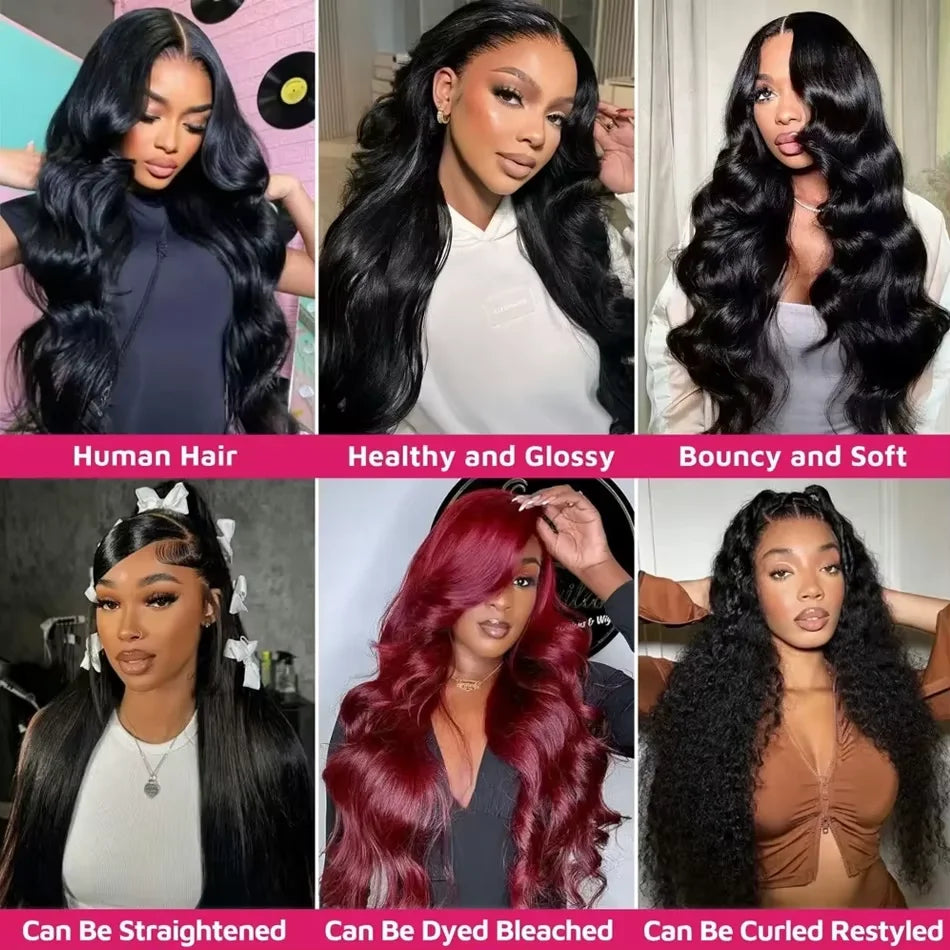 100% Hair Brazilian Weave Body Wave Hair 30 Inch Virgin 3 4 Bundles Raw Extensions Loose Water Natural Black Tissage For Women
