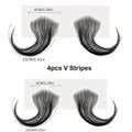2/4pcs Transparent Lace Baby Hair Edge Stripes Human Hair Brazilian Invisible Natural Hairline for Women Reusable Hair Extension
