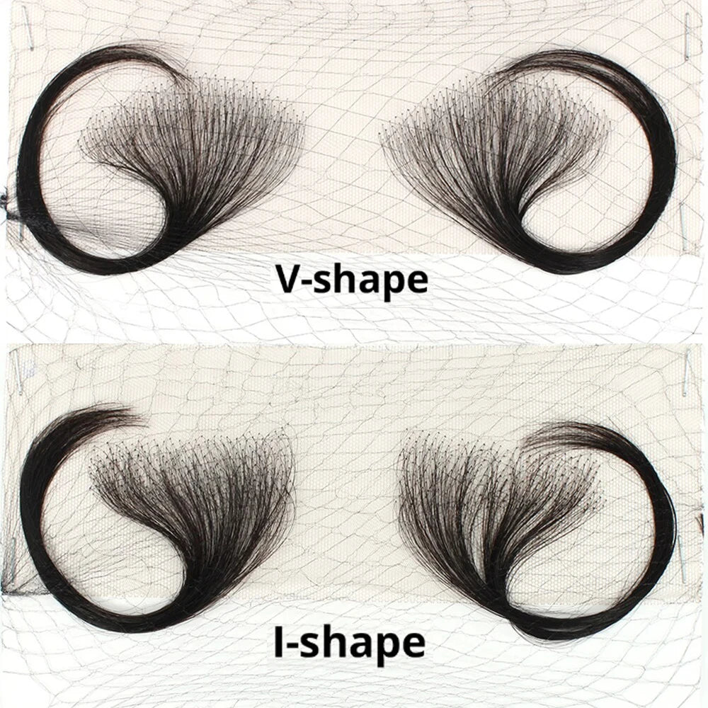 2/4pcs Transparent Lace Baby Hair Edge Stripes Human Hair Brazilian Invisible Natural Hairline for Women Reusable Hair Extension