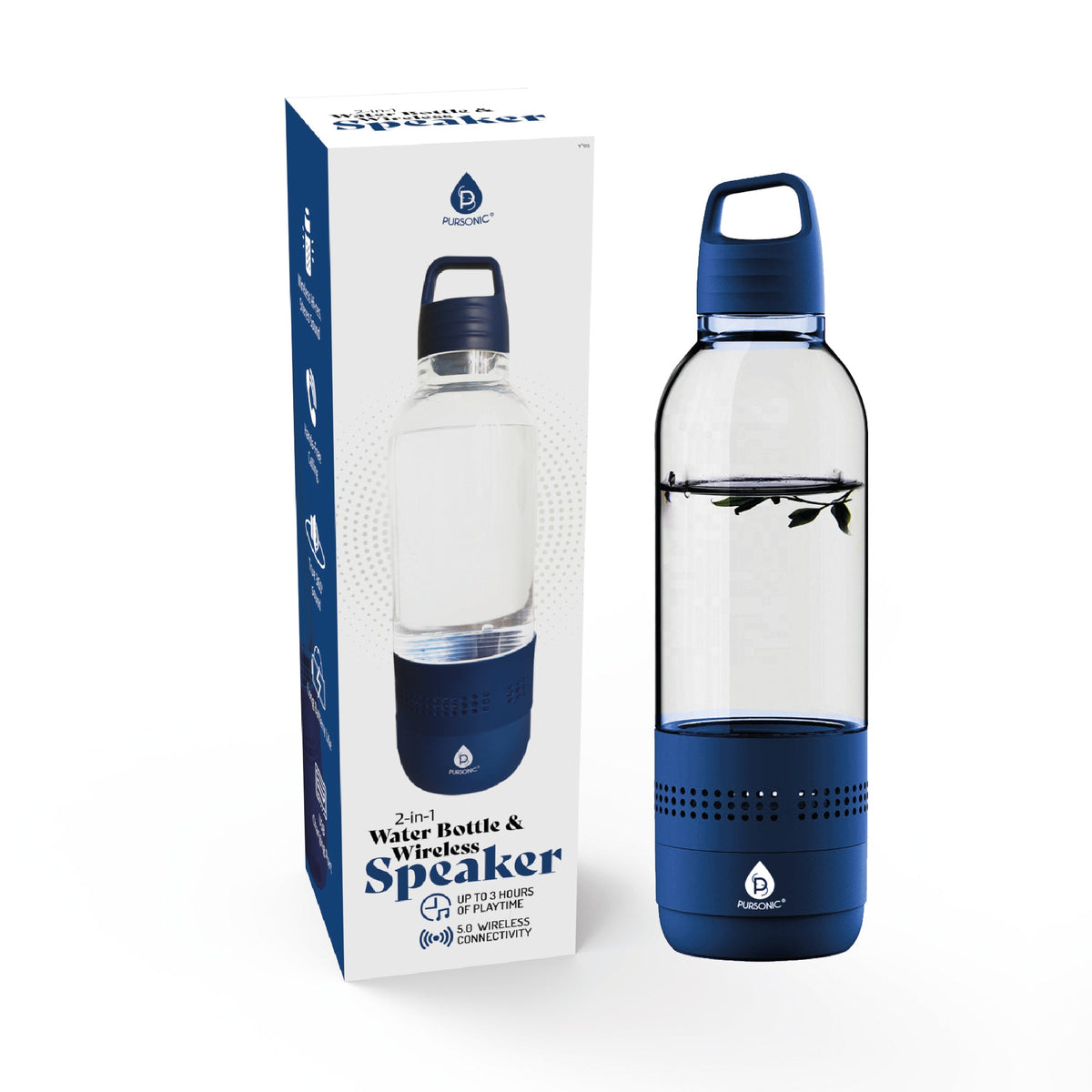 Pursonic 2-in-1 Water Bottle with Built-In Wireless Speaker