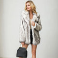 Women's fur coat imitation fox fur coat leisure warm fur coat in large European and American sizes   jacket loose cardigan top