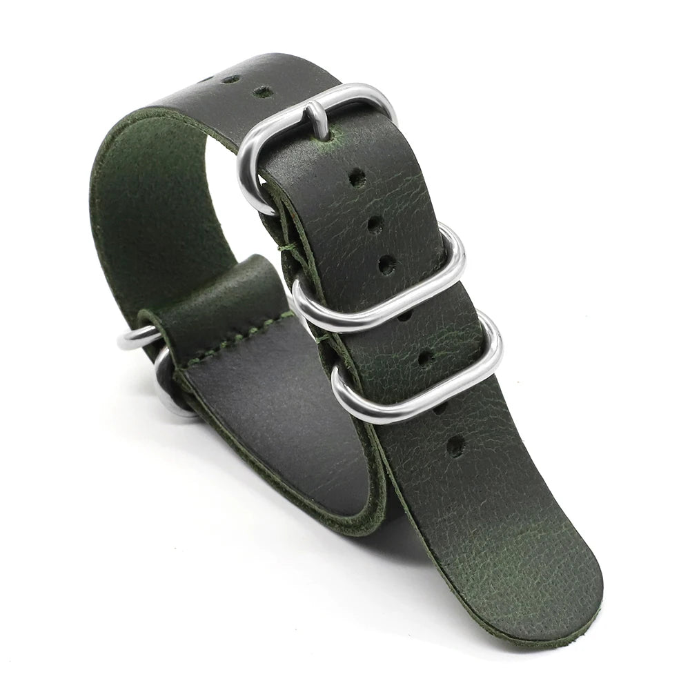 Vintage Genuine Leather Watch Band 18mm 20mm 22mm 24mm Handmade Cow Watch Strap Replacement for Men Women Watch Accessories