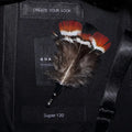 JEMYGINS 100% Feather Brooch Leaf Men and Women Jewelry Bow Tie Set High Quality Peacock Pin Wedding Show Party