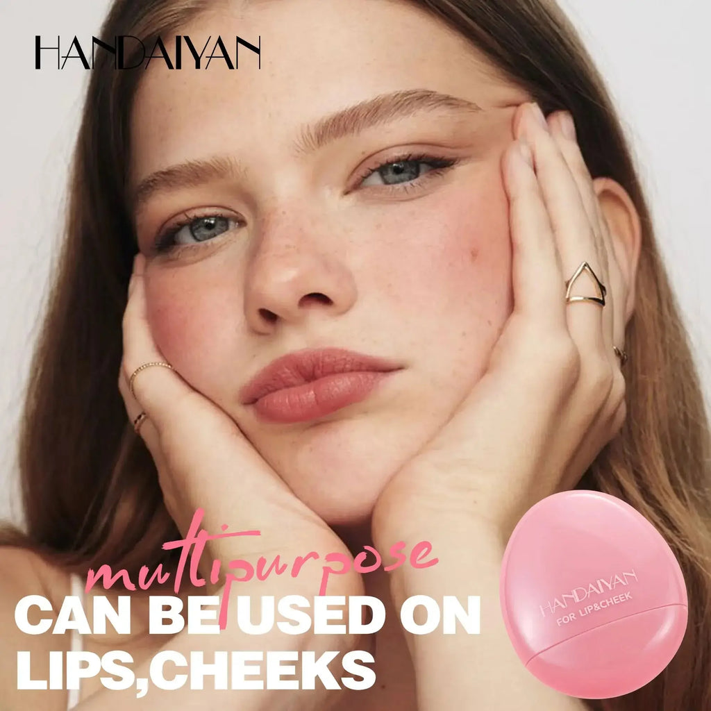 Multifunctional Cream Blush Stick Silky Lip Cheek Blusher Natural Blend Long Lasting Waterproof Portable Makeup Compact Trendy