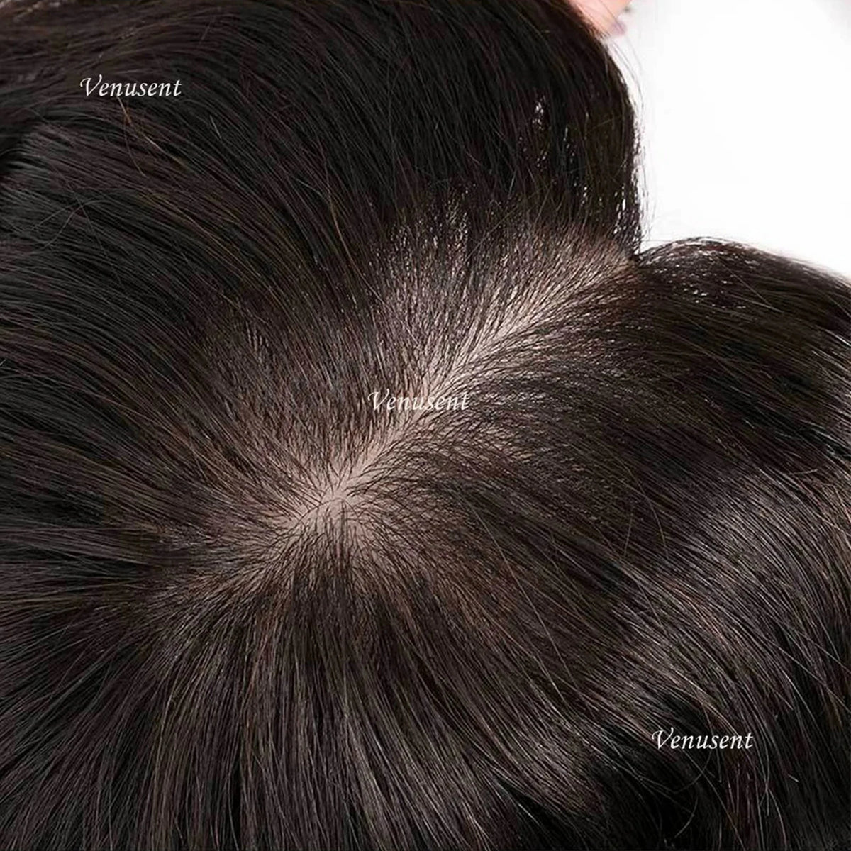 Full Hand Tied Silk Base Topper with Clips in Medium Brown Wave Curly Real  Human Hair Toupee for Women Soft Breathable