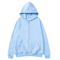 2025New Trendy Sweatshirt Coat Front Pockets Warm Zipper Lamb Wool Jacket Men and Woman Autumn Winter Pure Color Cardigan Hoodie