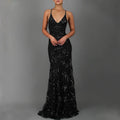 2026 New Mermaid Prom Dress Women Sequin Evening Gown Backless Spaghetti Strap V Neck Slim Fit Luxury Wedding Party Formal