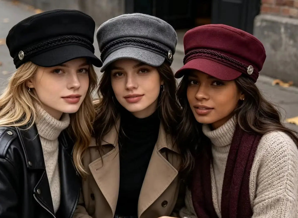 Women Girls Caps Newsboy Hat Visor Bakerboy Cabbie Gatsby Pageboy Visor Beret Hat