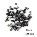 100Pcs Micro Rings Tubes Micro Rings Links Beads For Tip Hair Extension Tools Black Brown Microchip Reforzado Para Extensiones