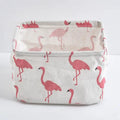 1pc Cotton Linen Fabric Waterproof Desktop Sundries Basket Storage Box Cosmetic Toy Organizer Underwear Socks Clothes Storagebag