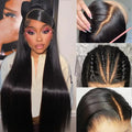 40 Inch 13x6 Hd Lace Frontal Wig 200% Density Brazilian Straight 13x4 Lace Front Human Hair Wigs Natural Hairline Bleached Knots