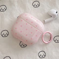 Cute Fresh Pink Green Polka Point Shockproof Protective Cover For AirPods 1 2 3 4 5 Pro Soft Couple Bow Case with Charm Pendant