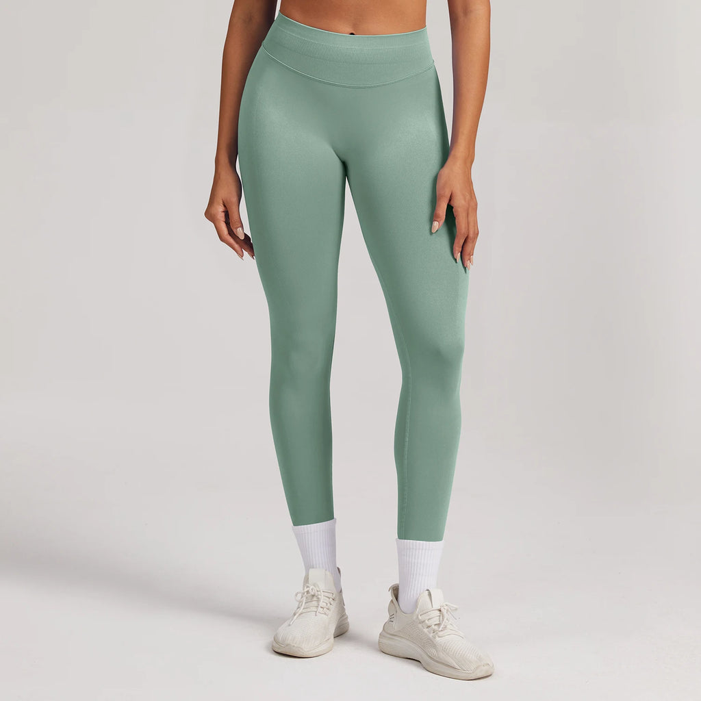 Women Seamless Sports Yoga Pants High Waist Leggings Gym clothes Fitness Workout wear Scrunch Bum Tights