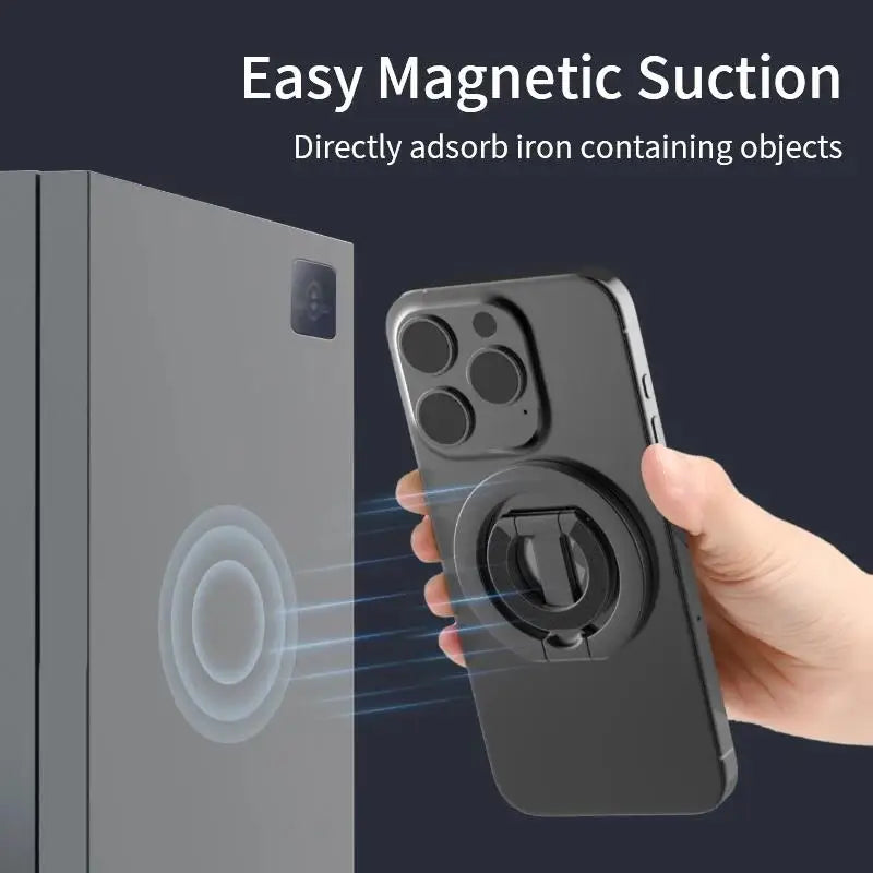 Double Sided Magnetic Phone Ring Holder Portable Desk Bracket Folding Cell Phone Stand Phone Accessories For Magsafe For iPhone
