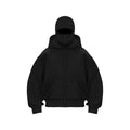 Men's and women's Balaclava Y2K Gothic Harajuku winter new item double hooded sweatshirt men's hooded mask zipper sportswear