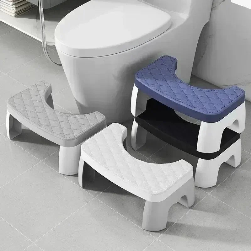 Universal Squat Toilet Stool, Waterproof Non Slip Foot Stool for Adults Kids Seniors, Ergonomic Bathroom Potty Step Stool