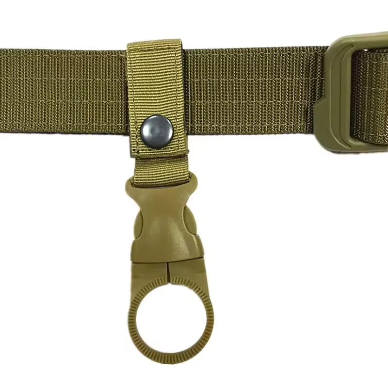 Buckle Hook Water Bottle Holder Clip Climbing Carabiner Belt Backpack Hanger Hooks Water Bottle Nylon Webbing Multifunction Wate