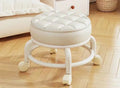 Universal Caster Round Low Rolling Stool Movable Seat for Kids Walking Training Household Shoe Change Bench