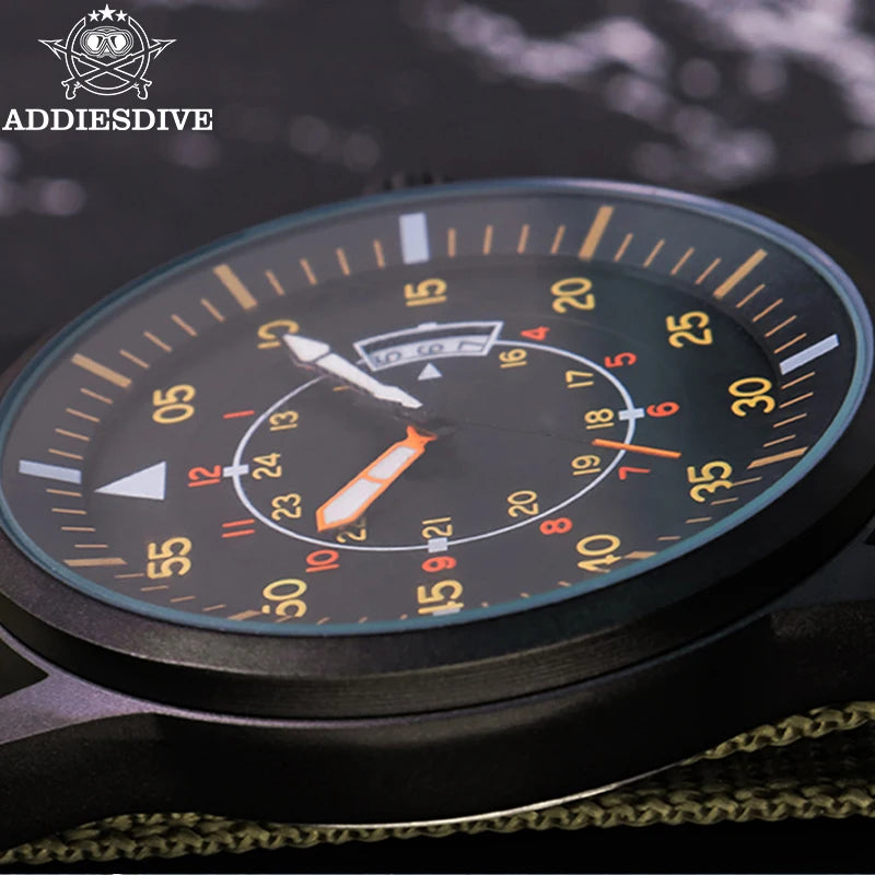 ADDIESDIVE Men  Watches Luxury Luminous Wristwatches Reloj Hombre 50M Waterproof Date Men's Quartz Watch Relogio Masculino