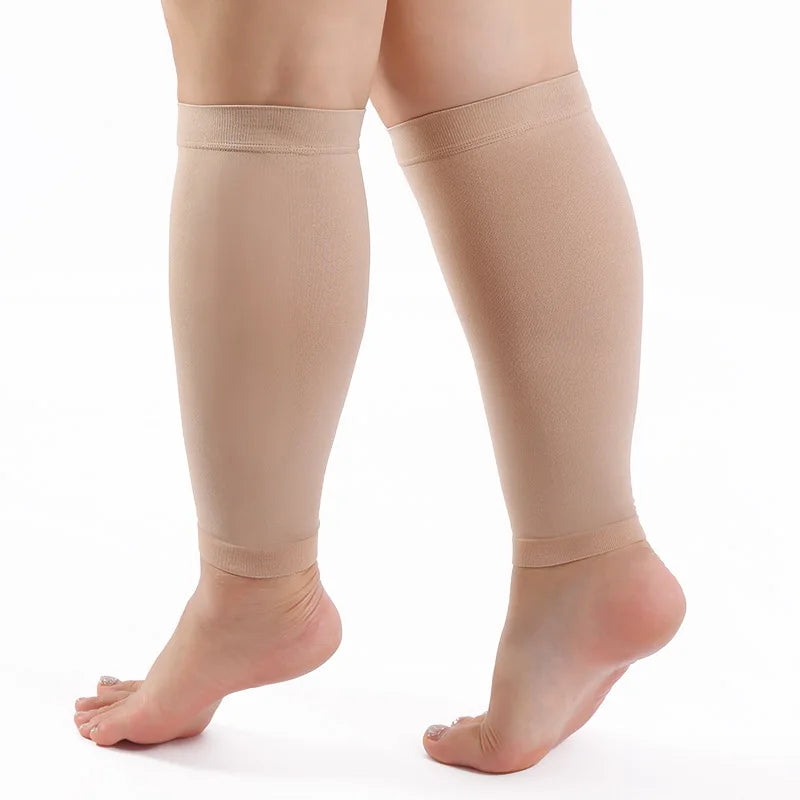 1 Pair S-7XL Compression Socks Women Men Circulation Compression Stockings Long Legs Sleeves 20-30 MmHg Calf Muscle Compression