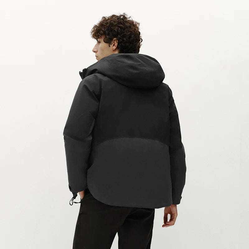 Semir Men Down Jacket 90 Percent Down Fill Rain Resistant Breathable Abrasion Resistant Outdoor Color Block Hooded 2026 New