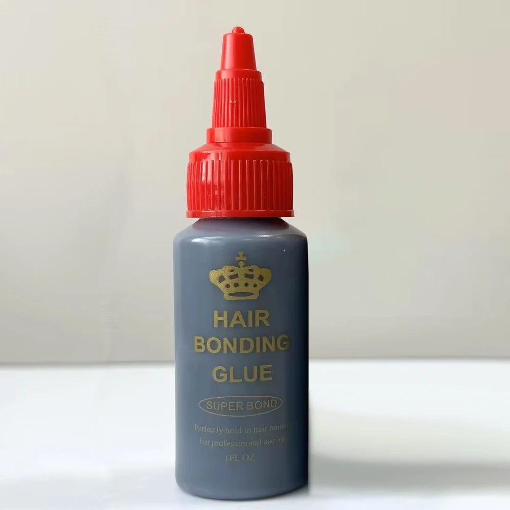 1 O.z. 1/2/3PC Black Waterproof Hair Bonding Glue, False Eyelashes Super Hold Hair Weaving Lace Glue for Secure Hair Integration