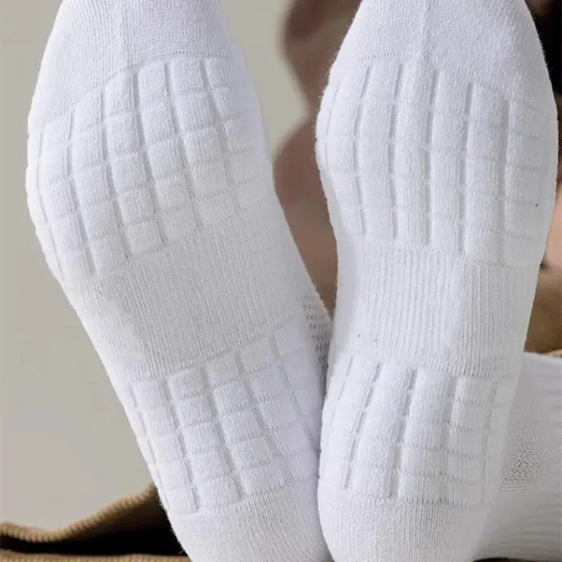10/6/5/3/1 Pairs Thick-Soled Moisture Wicking Sports Socks with Cushioned Bottoms Perfect for Running and Professional Sports