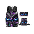 Mechanical Robots Print 3Pcs/Set Backpack with Messenger Bags ,Pencil Bags for Boy/Girl Best Gift Cartoon Student School Bags