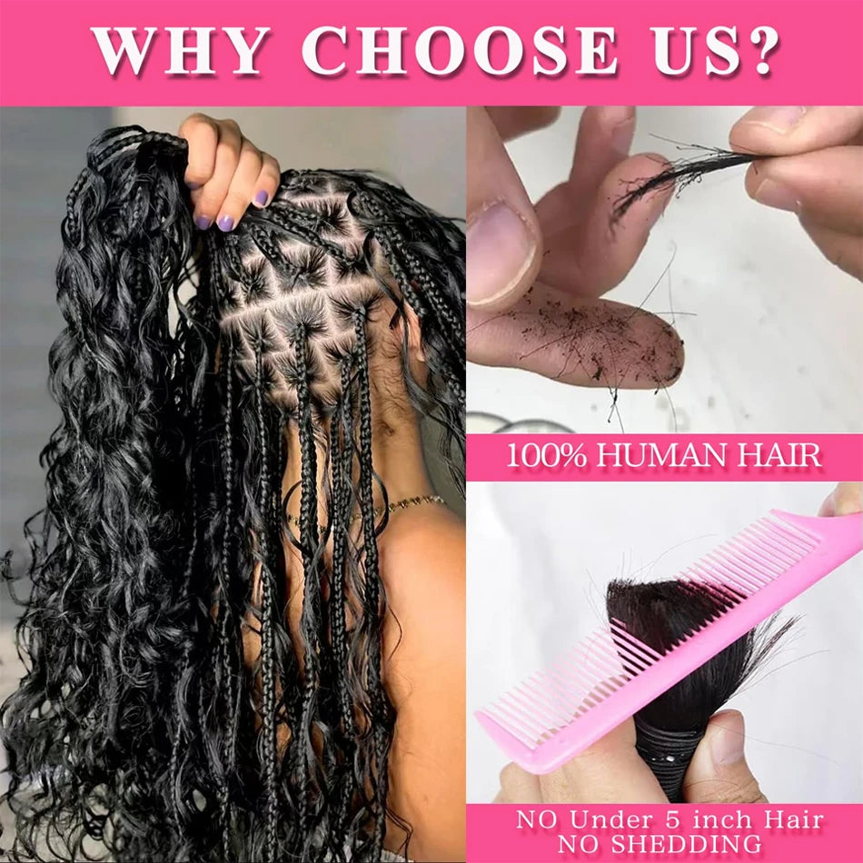 Human Braiding Hair Deep Wave Bulk Unprocessed Hair 100g No Weft Virgin Hair Bundles Indian Human Braiding Hair for Boho Braids