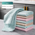 10Pcs Reusable Lint Free Ultra-fiber Microfiber Cleaning Cloth for Car Mirror and Kitchen Mirror Surface No Marks Left
