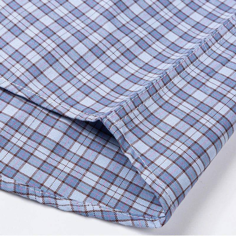 11XL Fits 160 KG Oversized Long Sleeve Shirt Men Outdoor Casual Oxford Men Shirts Long Sleeve 100 Cotton Big Sizes with Pockets