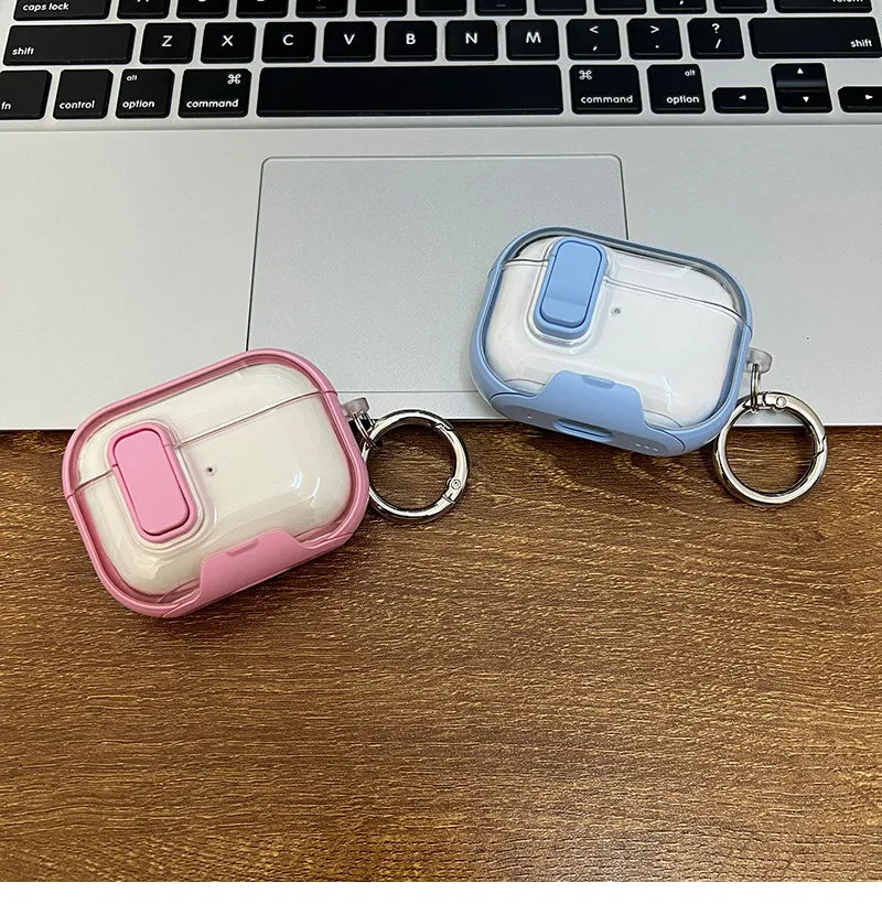 Headphone Accessories For Airpods 5/4 with Phone Stand&Cleaner Kit Safety Lock Case For Airpods 5th Generation For Airpods Pro 3