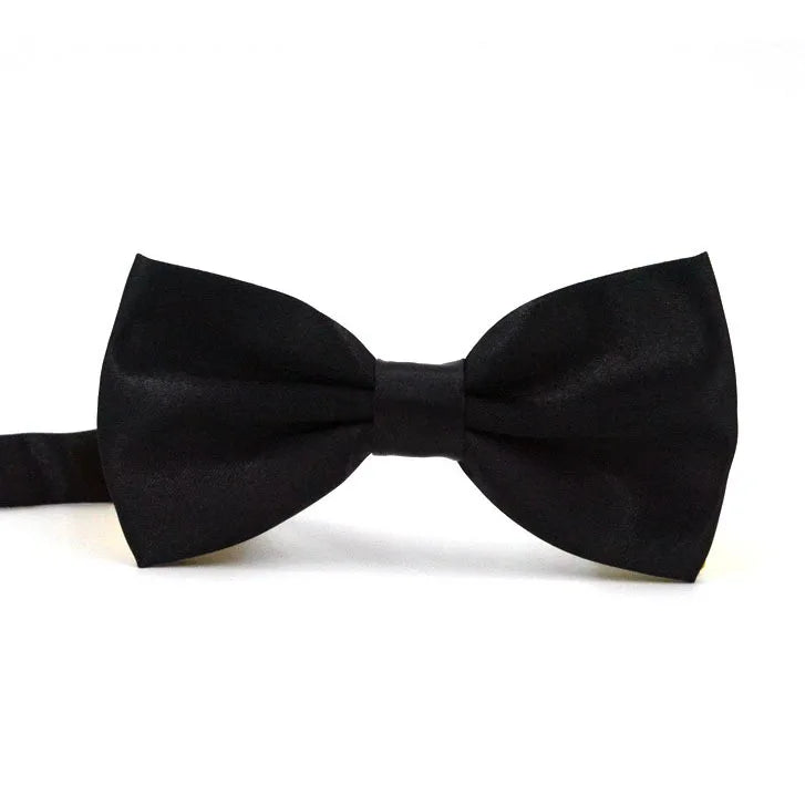 Double-layer bow tie men's business formal bow tie solid color bow tie gift