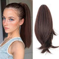 12Inch Synthetic Short Curly Ponytail Hair Extension Claw Clip Black Brown Hairpiece Invisible Instant Ponytail for Women