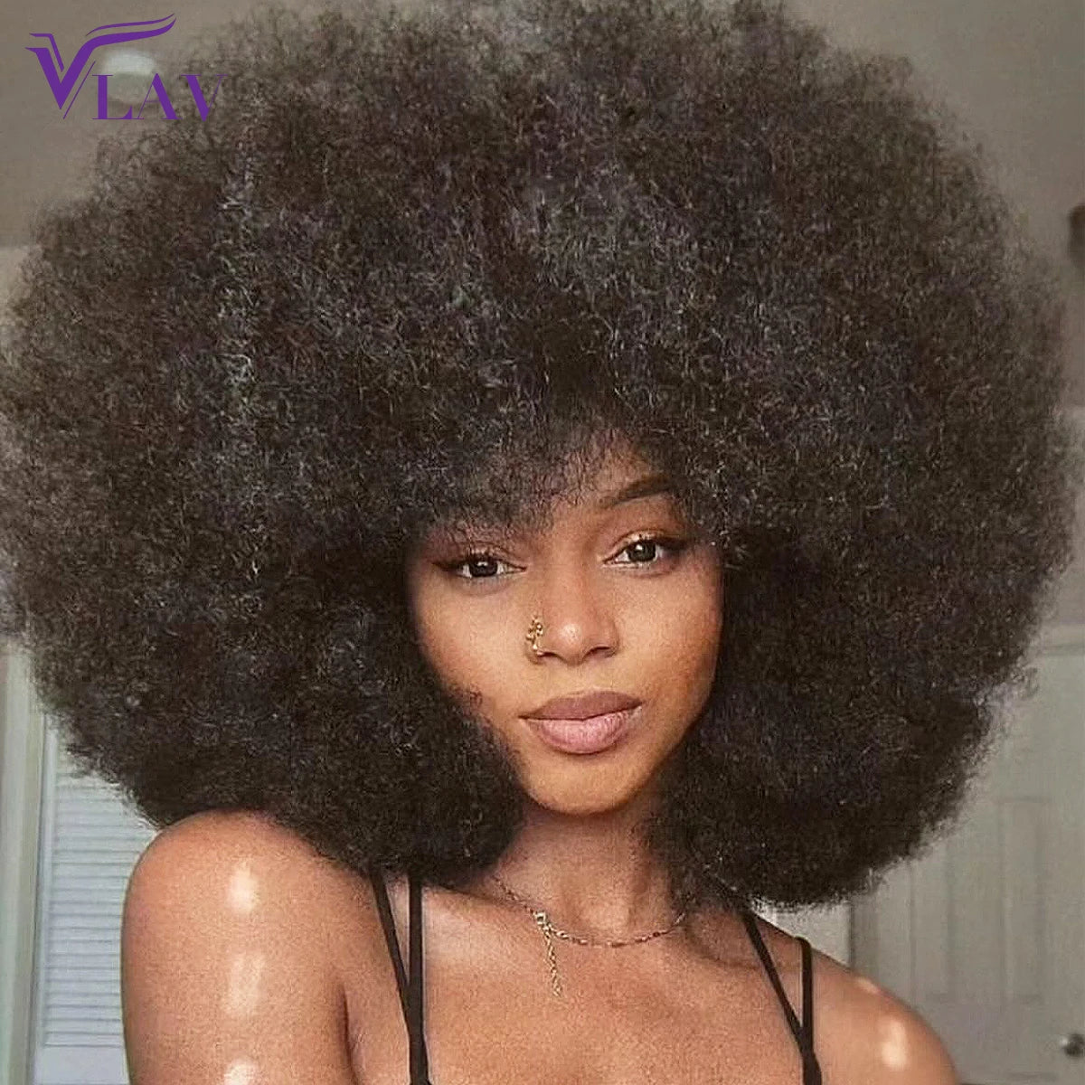 400 High Density Human Hair Wig Afro Kinky Curly 360/13×6/13×4 HD Transparent Lace Frontal Wig Preplucked For Women Glueless Wig