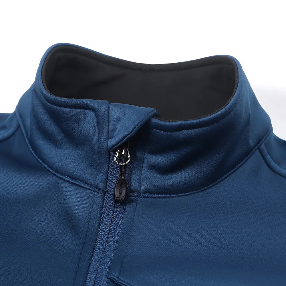 ARSUXEO Men Winter Cycling Jacket Thermal Fleece Bike Jersey Bicycle Coat Windproof Waterproof MTB Riding Sportswear Reflective