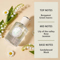 HOPE CHRISTINE Elegant Lily of the Valley Eau De Toilette Long-Lasting Fresh Floral Scent for Women Daily Use