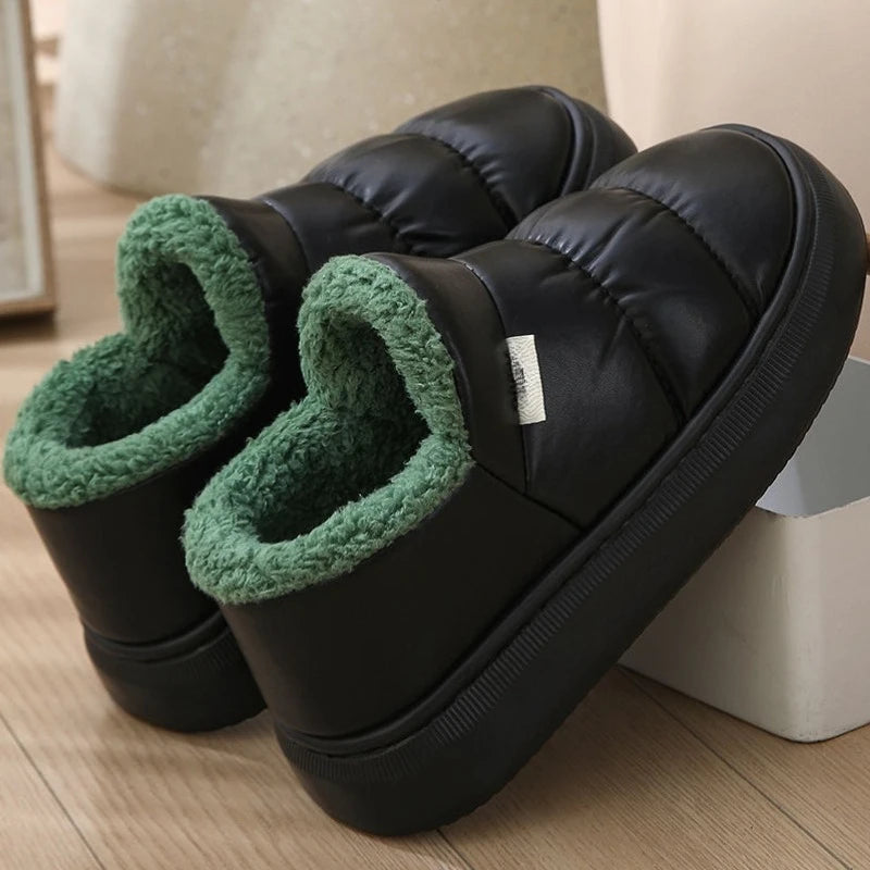 New men's snow boots 2025 warm plush thicken winter ankle boot outdoor men casual shoes botas hombre waterproof footwear size 46