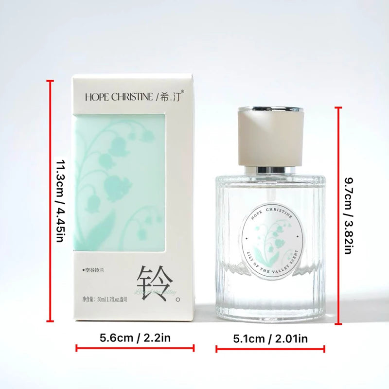 HOPE CHRISTINE Elegant Lily of the Valley Eau De Toilette Long-Lasting Fresh Floral Scent for Women Daily Use