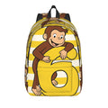 Curious George Multifunctional Stickers Backpack  Trekking Backpacks Student Colorful Soft High School Bags Style Rucksack