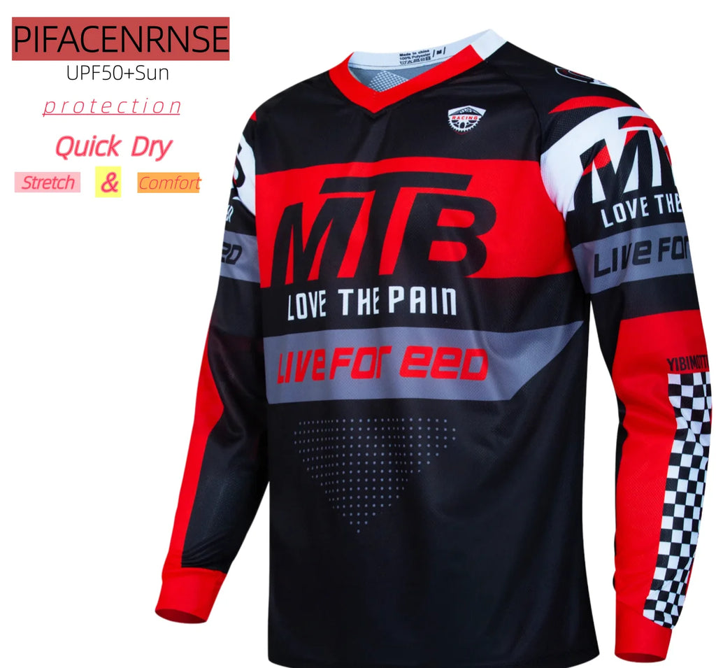 2025 Pro Men's Downhill Jersey Mtb Mountain Bike Mtb Shirts Offroad Dh Motorcycle Motocross Sportwear Bicycle Racing Cycling