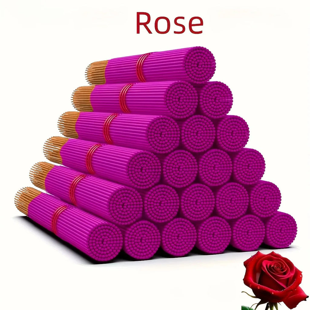 110 Pieces of Fragrances from the Himalayas, Including Lavender, Rose, White Sage, Agarwood, Sandalwood, and Cherry Blossom, the Company's Most Popular Scents, Long-Lasting, Punk Incense Sticks, Length 32.94cm , Purifying - R