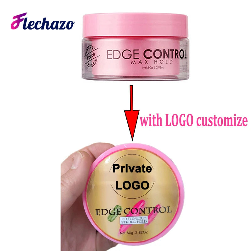 customize hair mousse lace melt spray hair wax stick lace wig glue edge control personalized logo