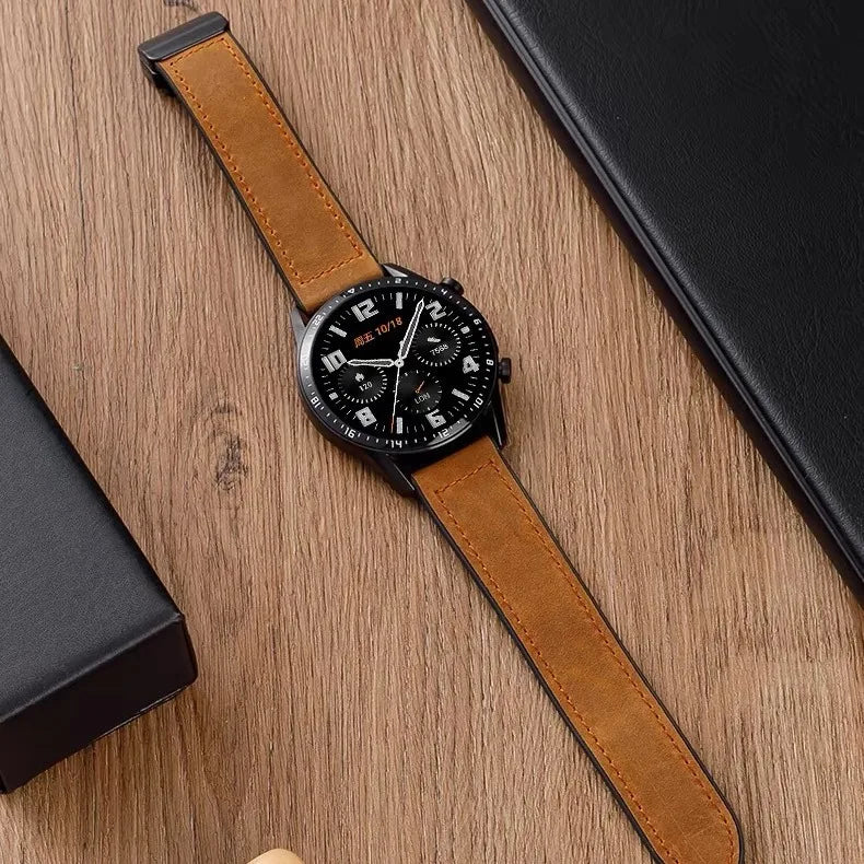 Leather Silicone Strap For Xiaomi Watch 2 Pro S5 S4 46mm S3 S2 S1 Pro Active 22mm Magnetic Watch Band For Mi Watch Color/Color 2