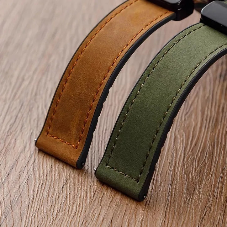 Leather Silicone Strap For Xiaomi Watch 2 Pro S5 S4 46mm S3 S2 S1 Pro Active 22mm Magnetic Watch Band For Mi Watch Color/Color 2