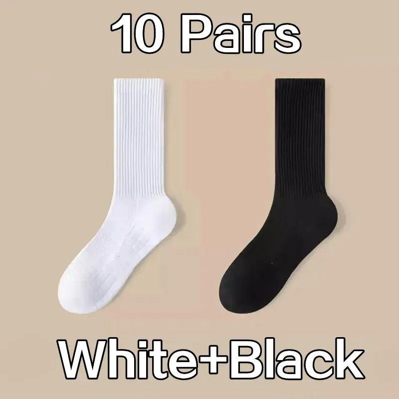 10/6/5/3/1 Pairs Thick-Soled Moisture Wicking Sports Socks with Cushioned Bottoms Perfect for Running and Professional Sports