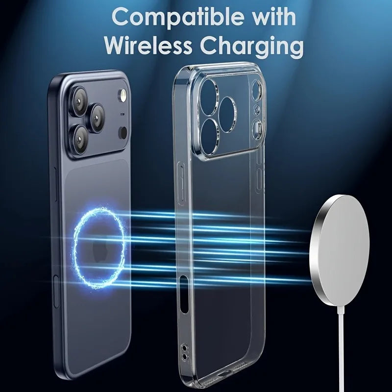 Ultra Thin Clear Phone Case For iPhone 17 16 18 Pro Max 17Pro Soft Silicone Transparent Cases For iPhone 15 14 13 Pro Max Cover