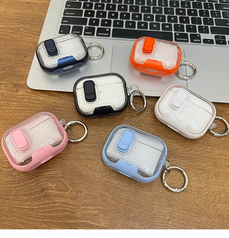 Headphone Accessories For Airpods 5/4 with Phone Stand&Cleaner Kit Safety Lock Case For Airpods 5th Generation For Airpods Pro 3