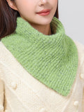 Detachable Cotton Knitted Turtleneck Collar For Women False Collar Fashion Winter Warm Cover Head Neck Guard Collar